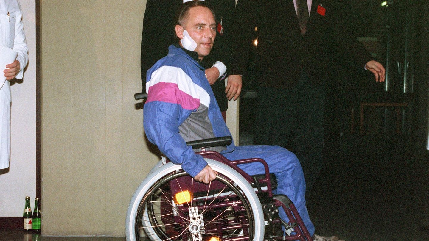 Schäuble nach dem Attantat