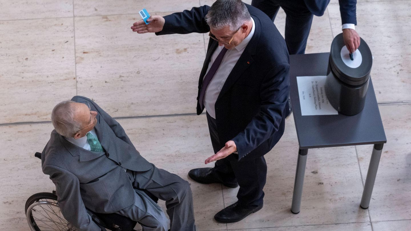 Schäuble im Bundestag 2023