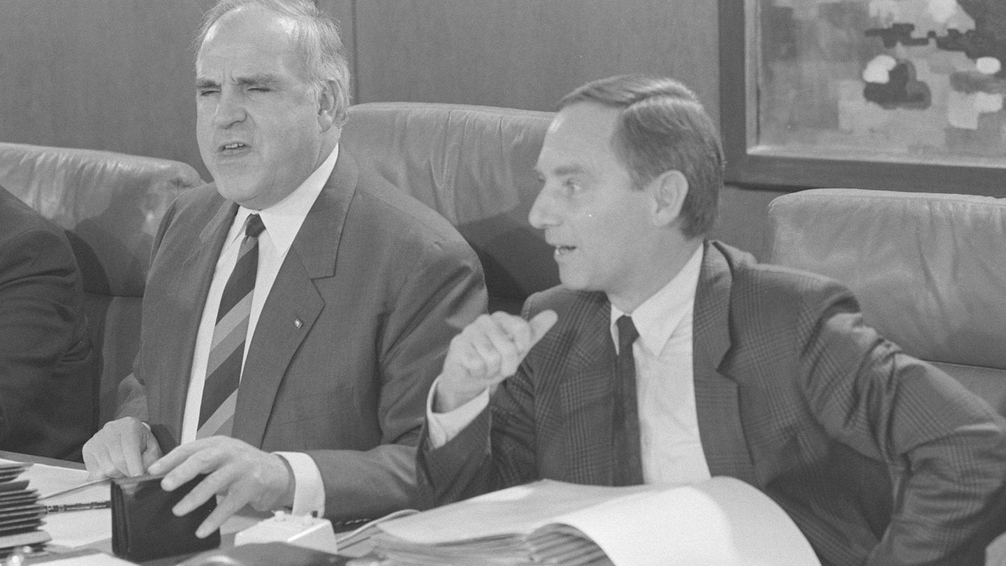 Wolfgang Schäuble mit Helmut Kohl