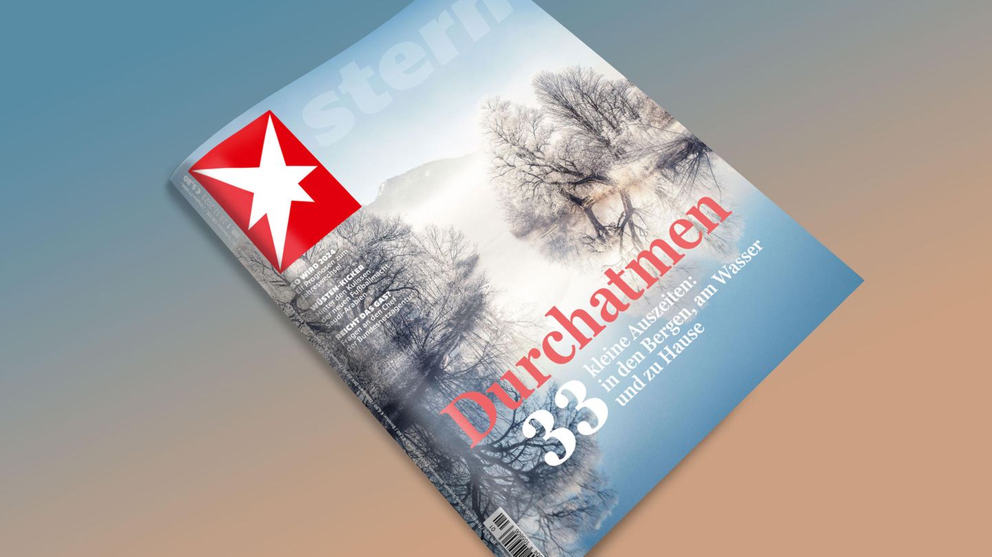 stern-Cover "Durchatmen – 33 kleine Auszeiten: in den Bergen, am Wasser und zu Hause"