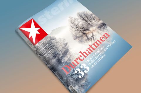 stern-Cover "Durchatmen – 33 kleine Auszeiten: in den Bergen, am Wasser und zu Hause"