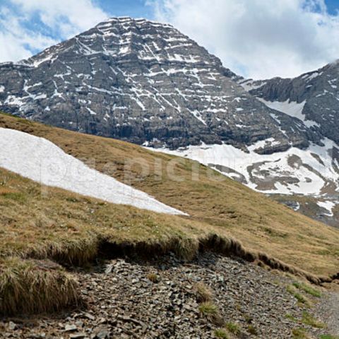 Wanderer in den französischen Pyrenäen