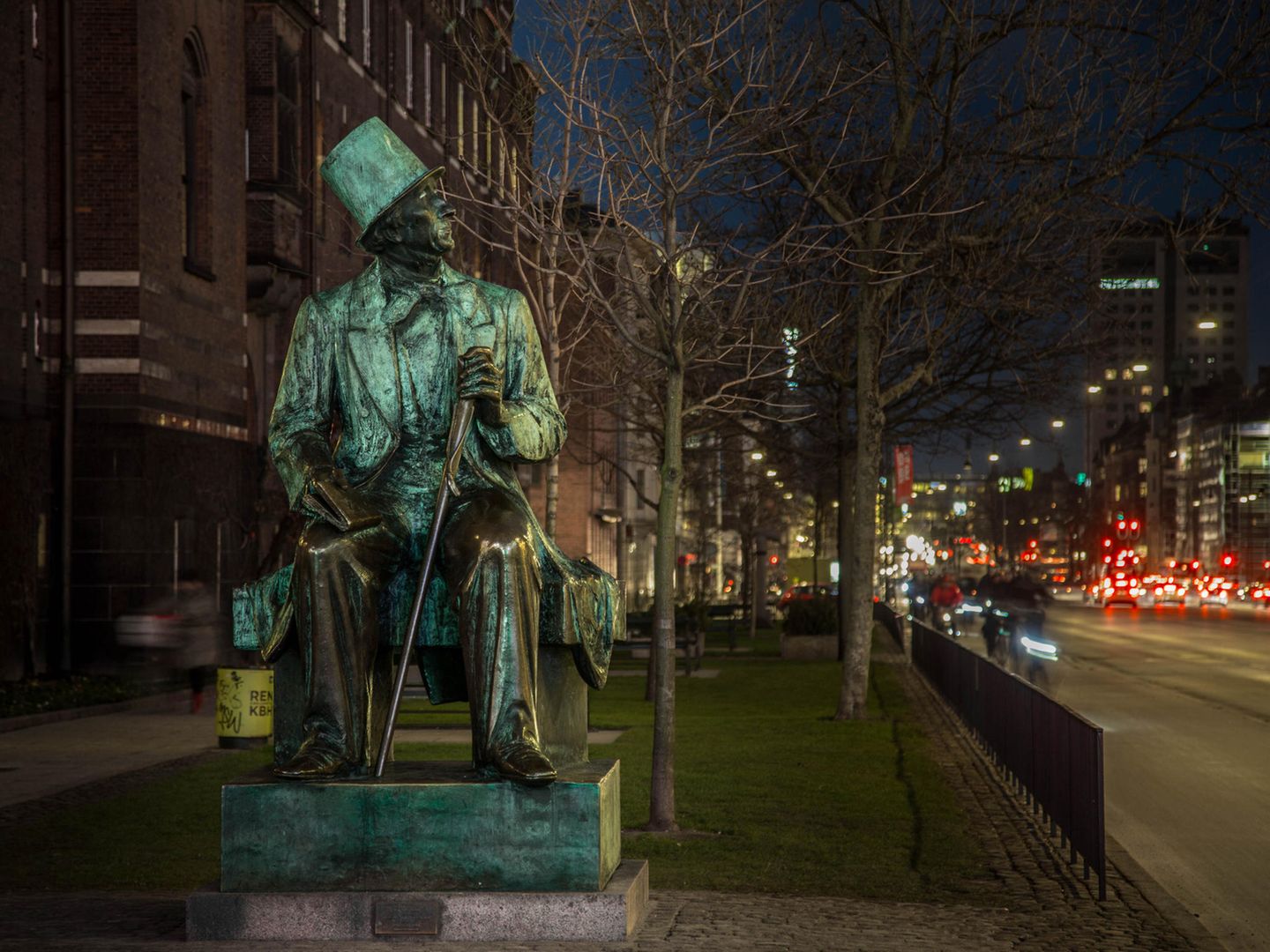 Statur von Hans Christian Andersen in Kopenhagen Statur von Hans Christian Andersen in Kopenhagen