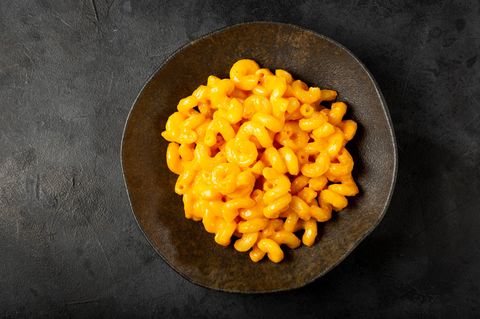 Erst Kürbissuppe, am nächsten Tag gib's mit den Resten "Maccheroni and Cheese"