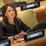 Bundesaußenministerin Annalena Baerbock in New York