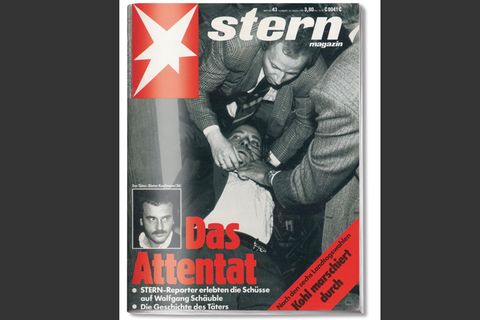1990 berichtet der stern über das Attentat auf Schäuble