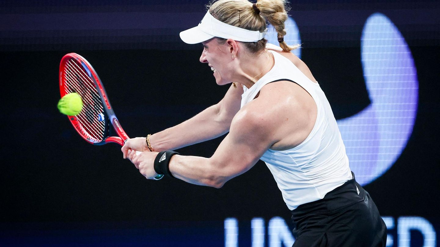 Beim United Cup stand Angelique Kerber nach ihrer Schwangerschaft erstmals wieder auf dem Platz
