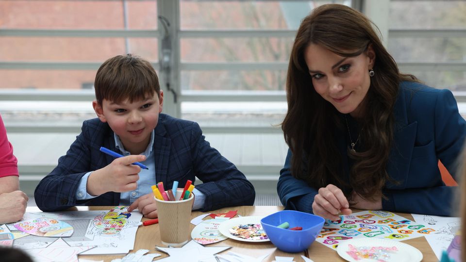 Tony Hudgell und Prinzessin Kate im Dezember 2023 bei einem Termin im Londoner Evelina Children's Hospital