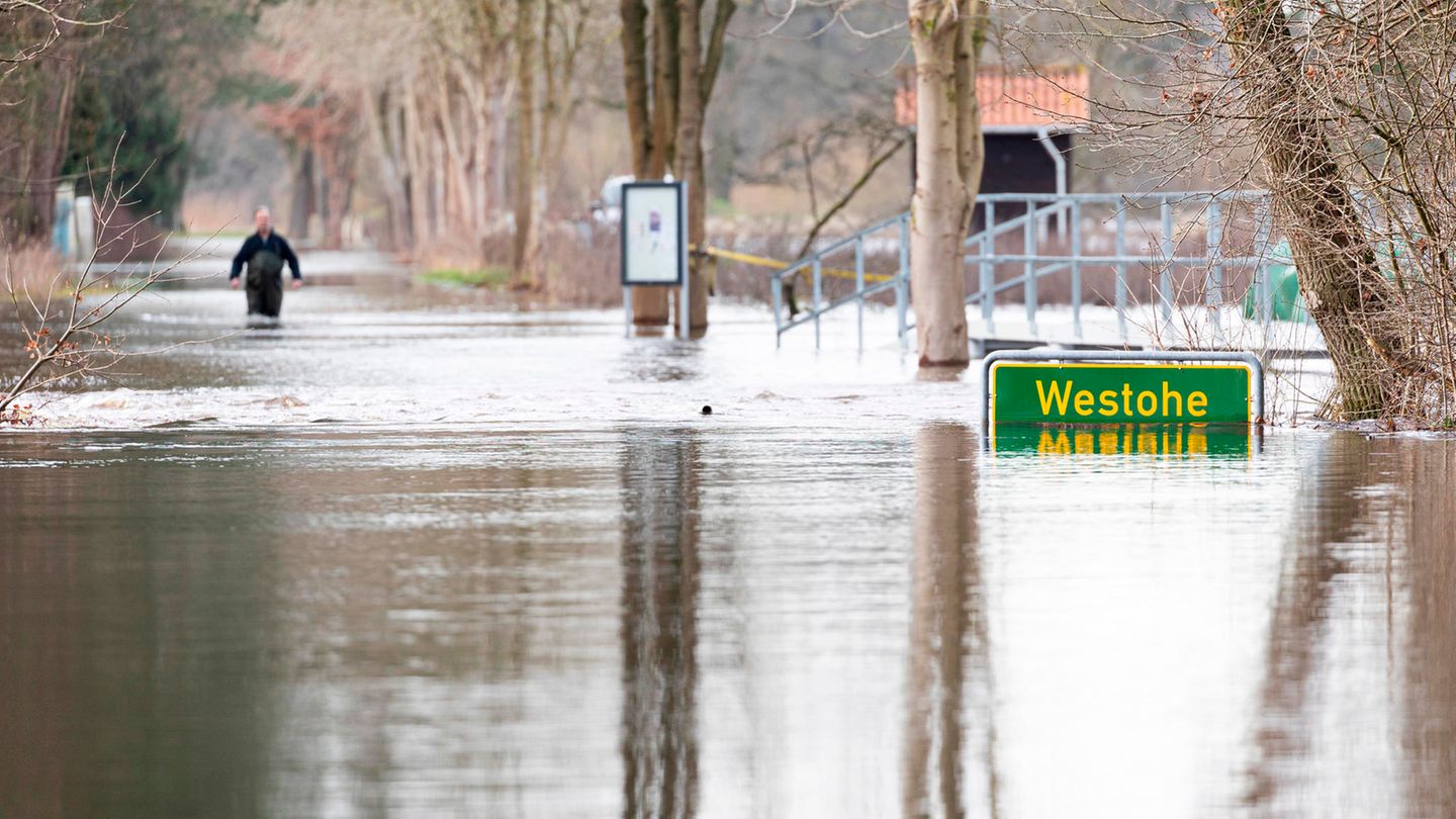 Hochwasser in Westohe