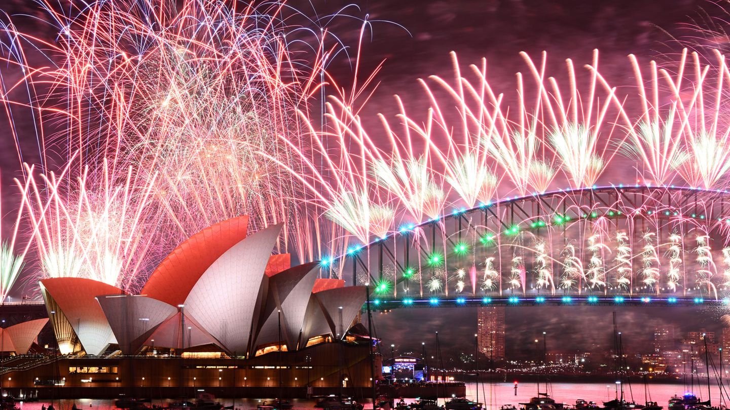 Feuerwerk in Sydney, Australien