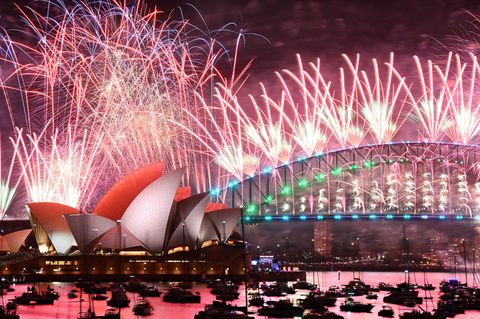 Feuerwerk in Sydney, Australien