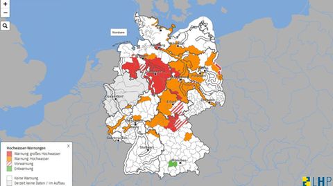 Hochwasser Und Dauerregen: Diese Karten Zeigen Warnungen Und Pegel ...