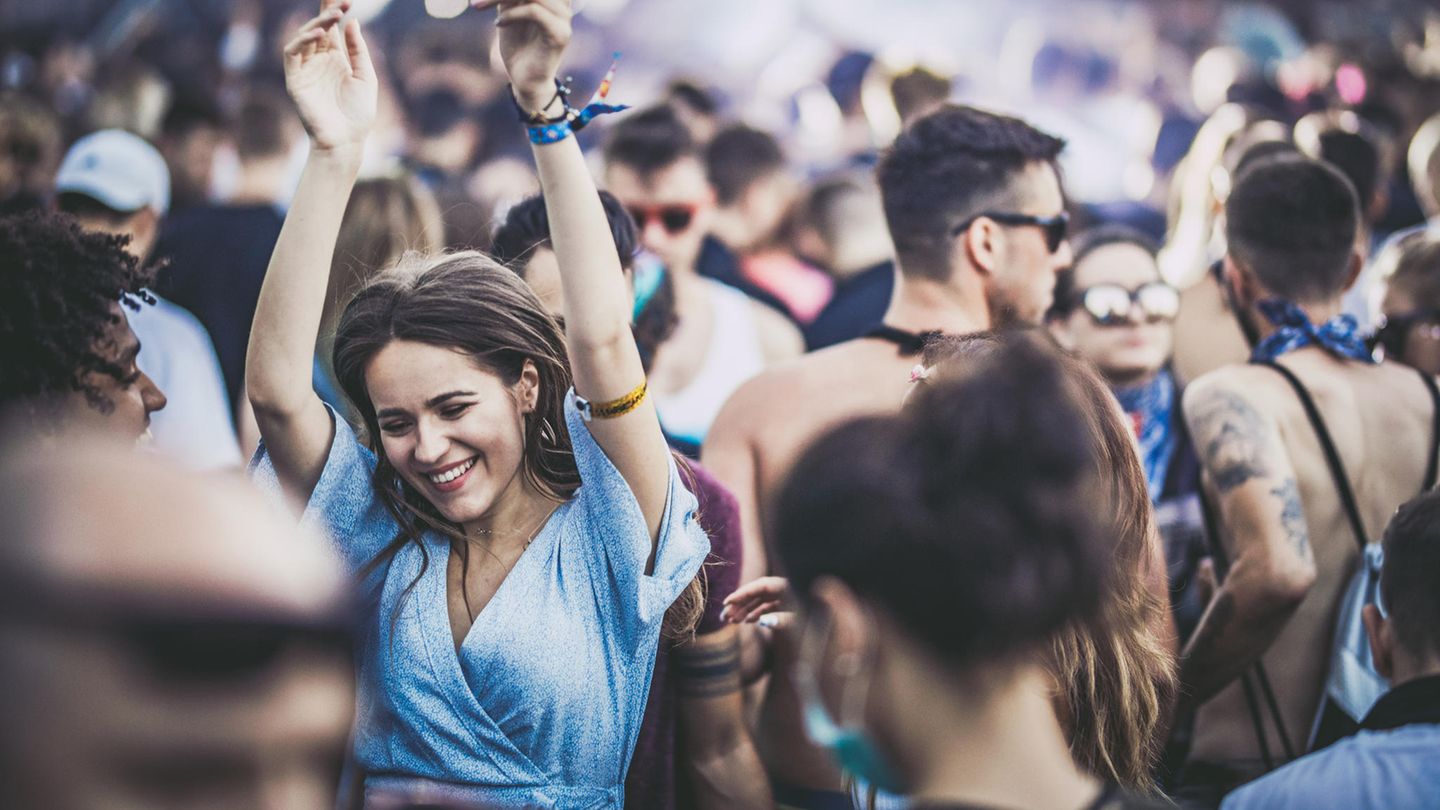 Konzerte 2024 Deutschland: Das Publikum steht vor der Bühne.