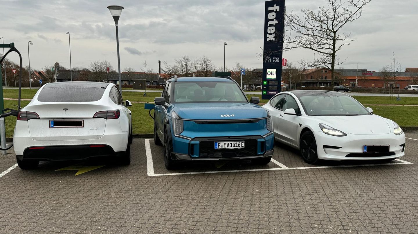 Kia EV9_Außen Vergleich Tesla