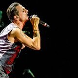 Dave Gahan, Sänger von Depeche Mode, bei einem Konzert