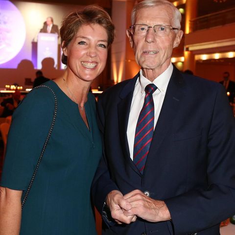 Christina Block mit ihrem Vater Eugen Block auf einer Gala