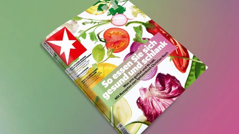 Das aktuelle stern Cover zeigt Tomaten und Radieschen und hat den Titel "So essen Sie sich gesund und schlank"