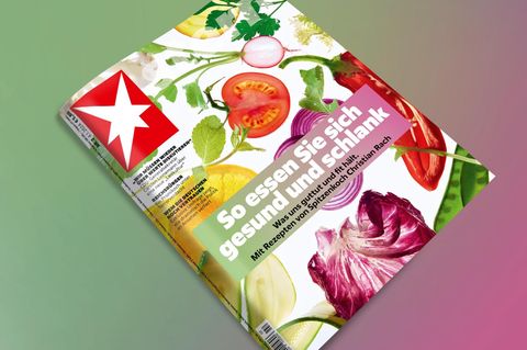Das aktuelle stern Cover zeigt Tomaten und Radieschen und hat den Titel "So essen Sie sich gesund und schlank"