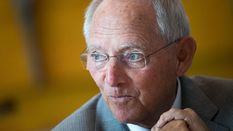 Wolfgang Schäuble in einem Anzug