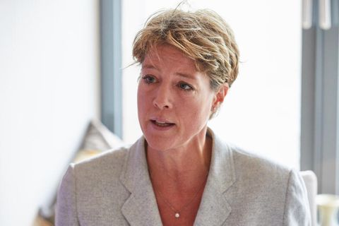 Unternehmerin Christina Block bei einem Pressegepräch 2019