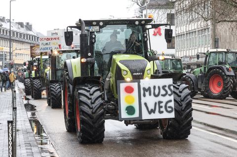 Bauernprotest in Siegen. In rechten Kreisen fantasiert man von einem Generalstreik