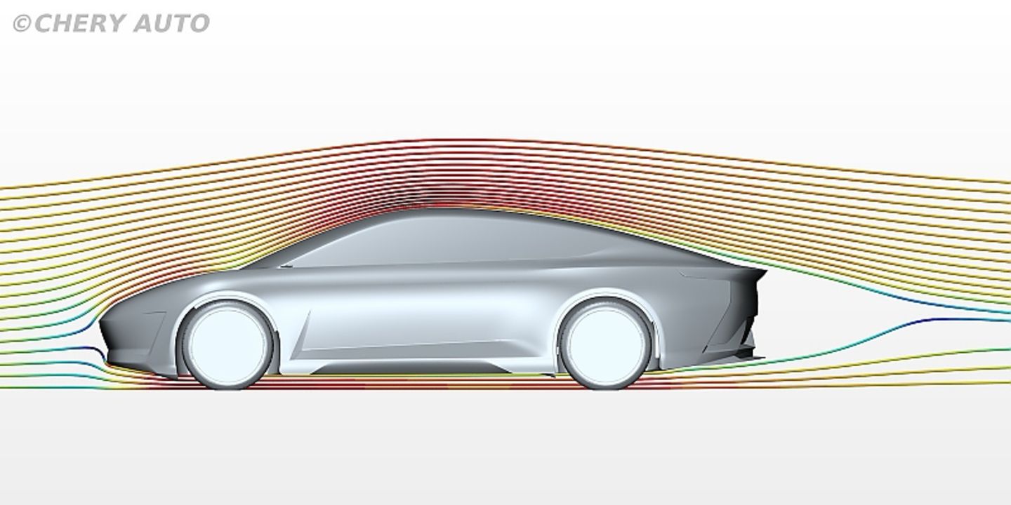 Chery Aerodynamik Studie