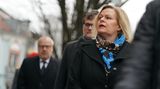 Bundesinnenminsterin Nacy Faeser von der SPD ist ebenfalls vor Ort. Schäuble, der zahlreiche politische Ämter bekleidete, war einer ihrer Vorgänger in dem Amt.
