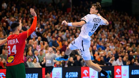 Julian Köster wirft bei der Handball-EM
