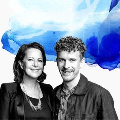 Stefanie Stahl und Lukas Klaschinski stehen nebeneinander