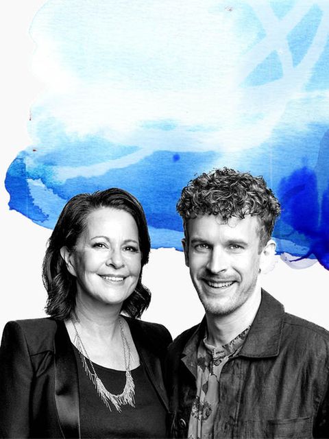 Stefanie Stahl und Lukas Klaschinski stehen nebeneinander