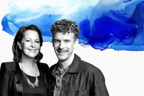 Stefanie Stahl und Lukas Klaschinski stehen nebeneinander