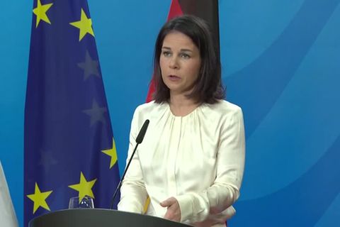 Video: Baerbock mahnt Israel vor Vertreibung der Palästinenser im Gazastreifen