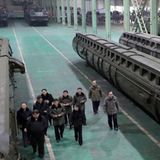 Kim Jong Un in Raketenfabrik