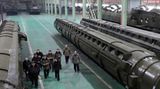 Kim Jong Un in Raketenfabrik