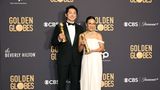 Steven Yeun und  Ali Wong bei den Golden Globes