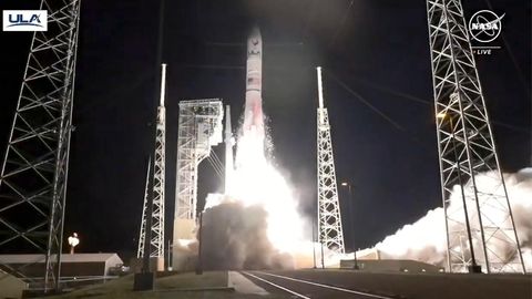 Die Vulcan-Rakete vom Typ "Vulcan Centaur" der United Launch Alliance startet zum Mond
