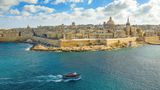Maltas Hauptstadt Valetta aus der Luft besehen