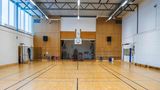 Breivik-Turnhalle von innen