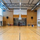 Breivik-Turnhalle von innen