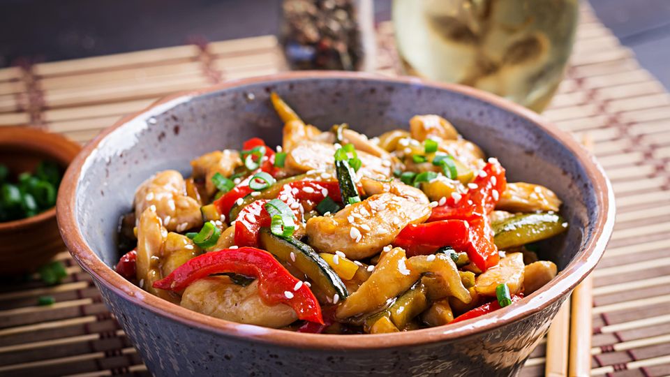 Rezept Wok Gemüse Hähnchen