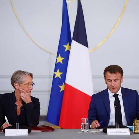 Élisabeth Borne und Emmanuel Macron
