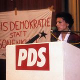 Sahra Wagenknecht 1995 während des PDS-Parteitags in Berlin