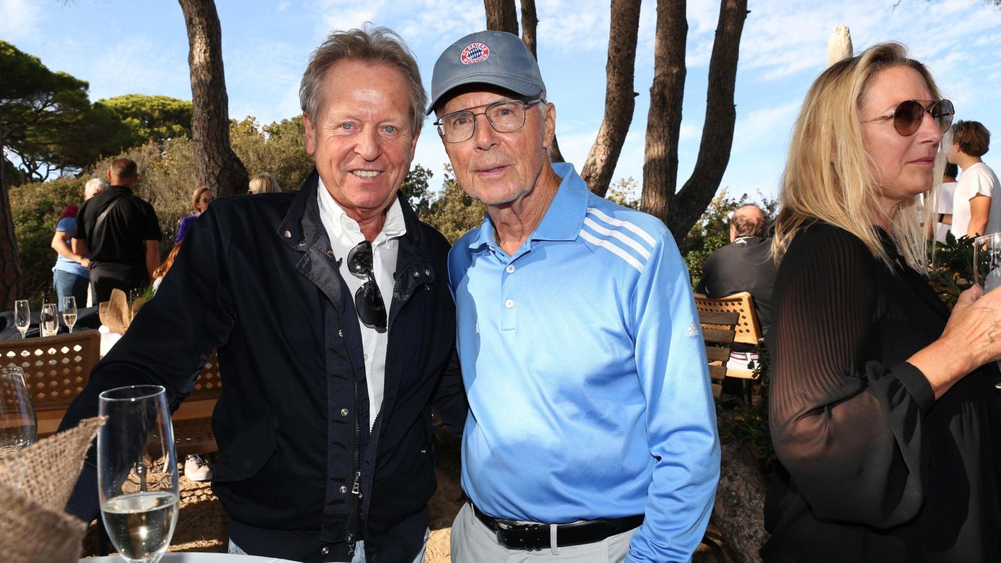 Franz Beckenbauer und Klaus Eder Franz Beckenbauer und Klaus Eder