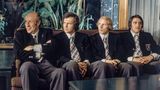 Helmut Schön, Beckenbauer, Berti Vogts und Jupp Kapellmann auf einem Sofa
