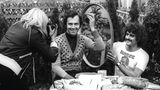 Franz Beckenbauer bei einem Shooting