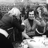 Franz Beckenbauer bei einem Shooting