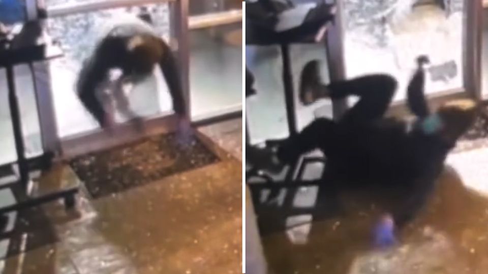 Kalifornien: Sprung durch zerbrochene Glastür: Einbrecher blamiert sich mit missglückter Ninja-Rolle Kalifornien: Sprung durch zerbrochene Glastür: Einbrecher blamiert sich mit missglückter Ninja-Rolle