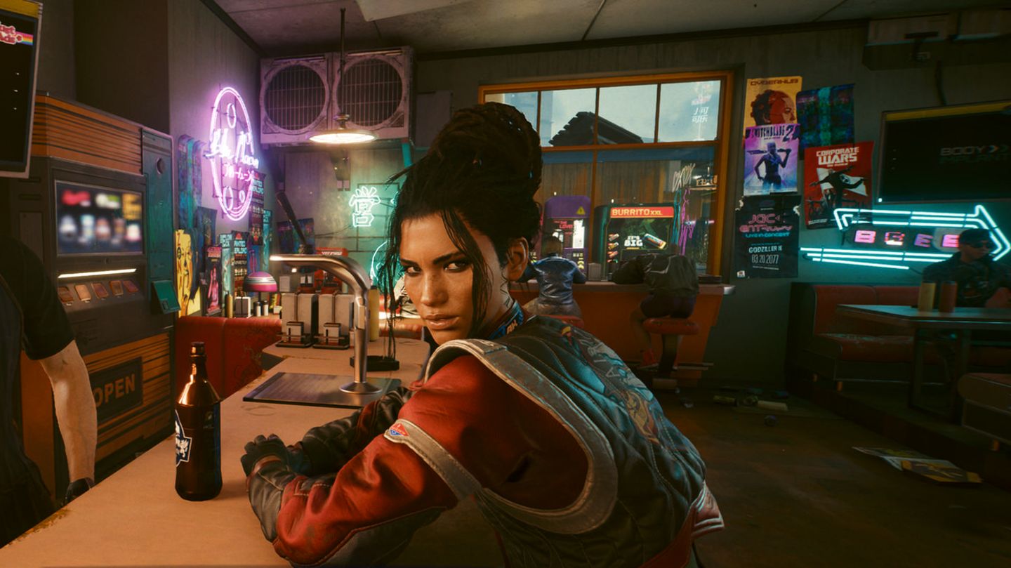 Panam aus dem Spiel Cyberpunk 2077. Viele Gamer würden sich liebend gern zu ihr setzen, um mit ihr über Gott und die Welt zu klönen. Derzeit können die digitalen Charakter nur vorgefertigte Konversationen führen. Mit Nvidia ACE könnten sie eines Tages auf alle Fragen passend antworten und Gegenfragen stellen.