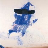 Hat Full of Rain, 1996  Oil and marker on tarpaulin  Till Briegleb schrieb in der "Süddeutschen Zeitung" über eine Ausstellung in Aarhus zu diesem Bild: "Schnabel verwendet 1996 Yves-Klein-Blau in Kombination mit picasso-ähnlichen Torero-Hütchen in einer Serie über den 50er-Jahre Film "A Hatful of Rain". Er rekurriert auf die Farbfeldmalerei, indem er vergilbte Markisen zusammennäht. Auf einen Bildaufbau à la Mark Rothko in den Farben japanischer Kirschblüte trampelt er 1994 mit Schuhen herum, um "Schmetterlinge" zu erzeugen. Und schließlich sprayte er jüngst Schlangenlinien auf die Leinwand, die an Arbeiten des von ihm früher sehr geschmähten Brice Marden erinnern."