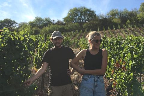 Kai Schätzel und Juliane Eichblatt sind Weinbauern. Sie haben nur eingeschränkt Verständnis für die aktuellen Bauernproteste